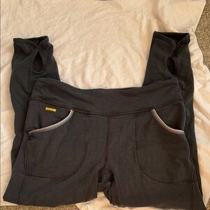 Lole Black Leggings with Gray Accents